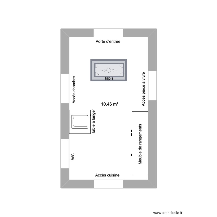 hall d'entrée okk. Plan de 0 pièce et 0 m2