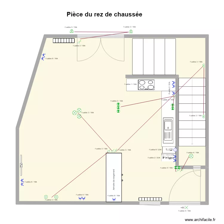 g&icirc;te rez. Plan de 