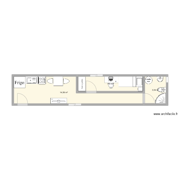 first layout. Plan de 0 pièce et 0 m2