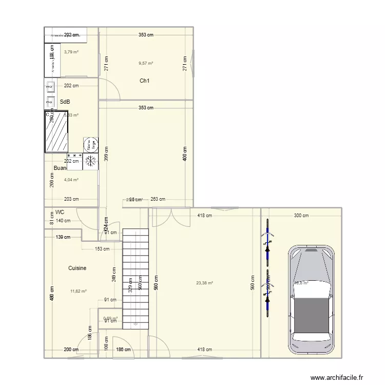 maison Florian RDC FUTUR - V2. Plan de 