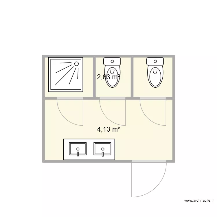 CHANTIER BEAUNE. Plan de 2 et 7 m² CHANTIER BEAUNE. Plan de 2 et 7 m²