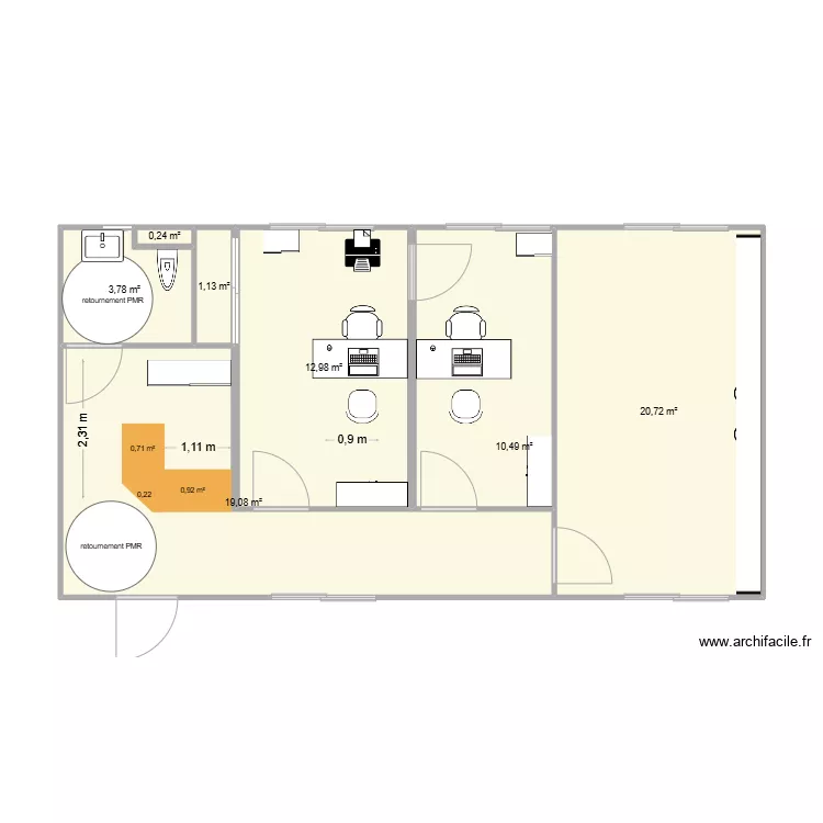 BR modulaires. Plan de 