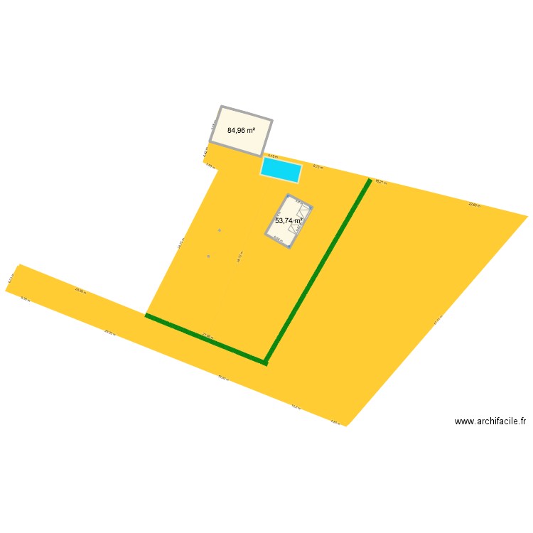 maison SEES. Plan de 2 pièces et 139 m2