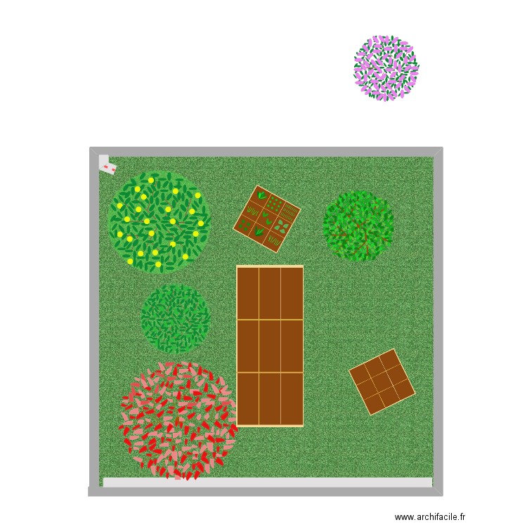jardin partagé. Plan de 0 pièce et 0 m2
