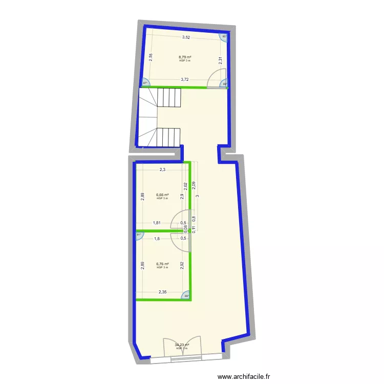 body industrie plan de doublage et cloison 2D. Plan de 4 et 82 m² body industrie plan de doublage et cloison 2D. Plan de 4 et 82 m²
