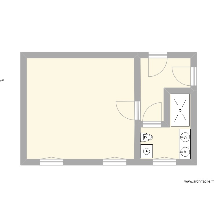 salle de b. Plan de 0 pièce et 0 m2