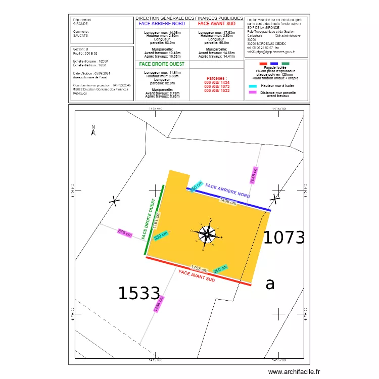 DP2 BOUDEY DENIS . Plan de DP2 BOUDEY DENIS . Plan de
