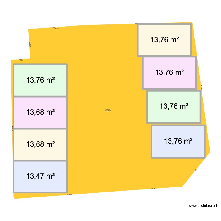 cv59 parking. Plan de 8 pièces et 110 m2