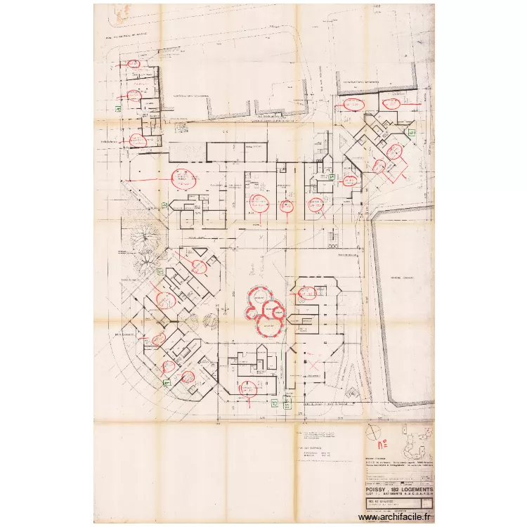 Detail jardiniere poissy &eacute;tendard. Plan de 