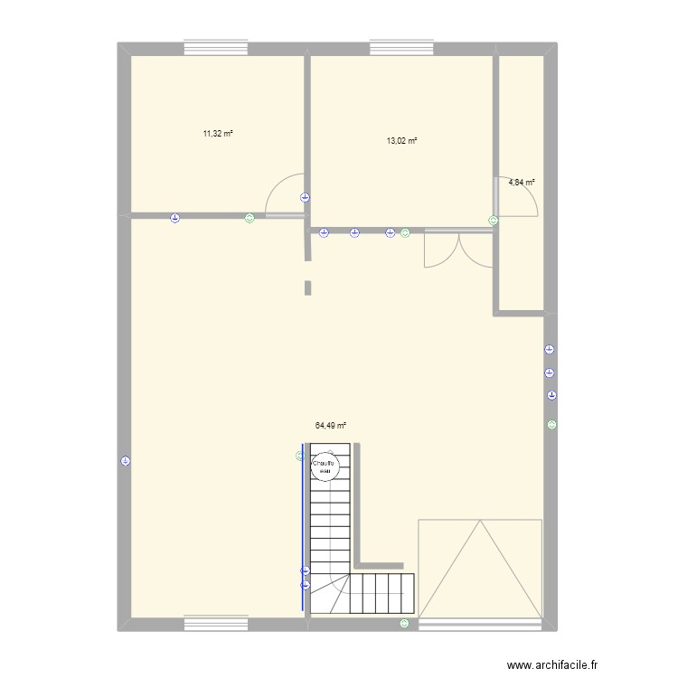 sous sol. Plan de 0 pièce et 0 m2
