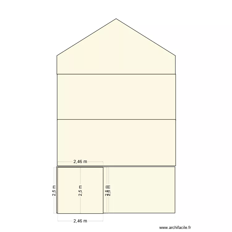 Plan de d&eacute;coupage des diff&eacute;rents lots. Plan de 