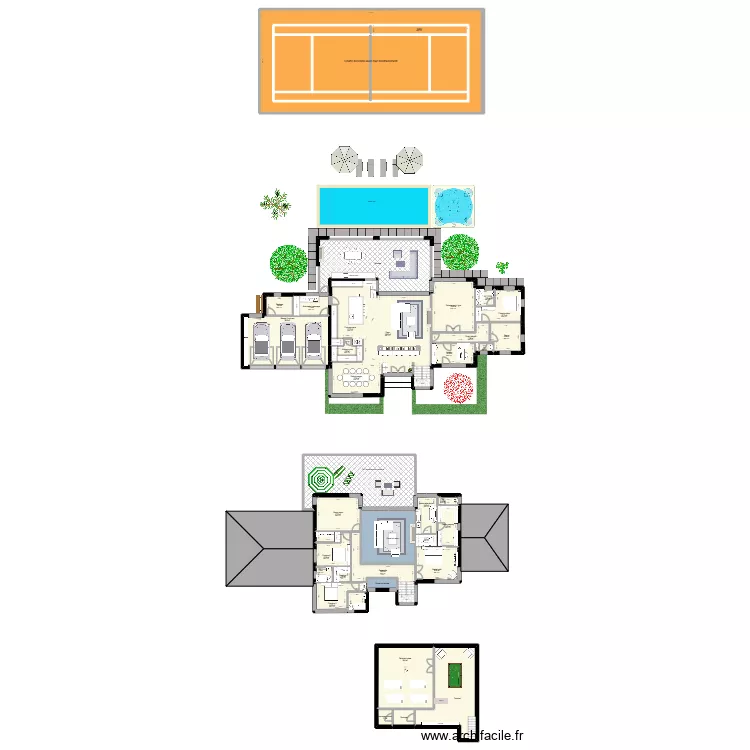 Maison de rêve V3. Plan de 44 et 1000 m² Maison de rêve V3. Plan de 44 et 1000 m²