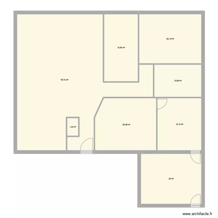 maison. Plan de 8  et 181 m²