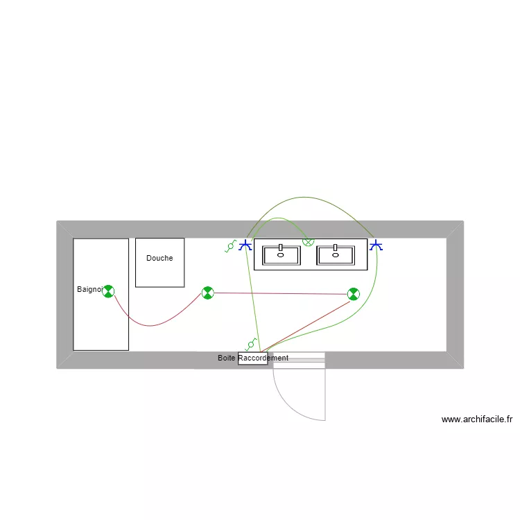 Plan gaine Salle de Bain. Plan de Plan gaine Salle de Bain. Plan de