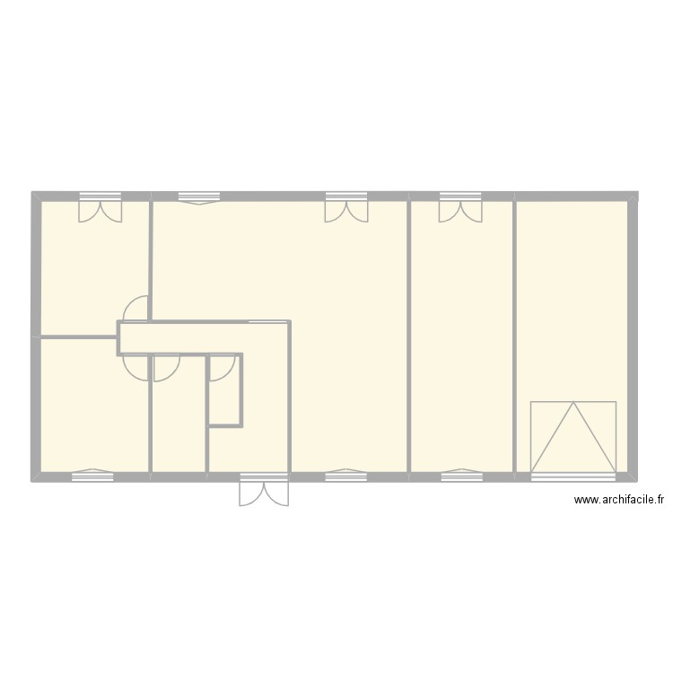 HOULLE. Plan de 8 pièces et 124 m2