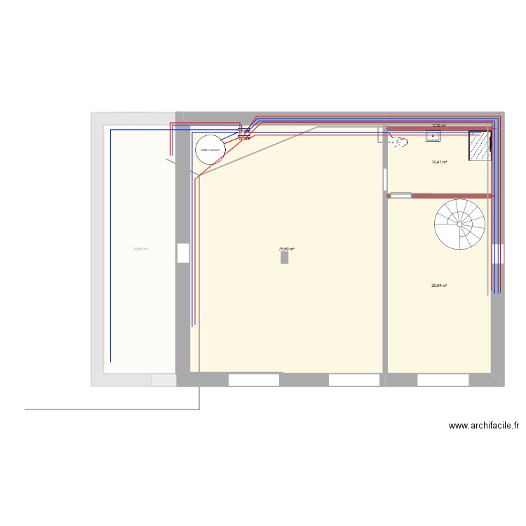 Bordeleix v12. Plan de 21 pièces et 378 m2