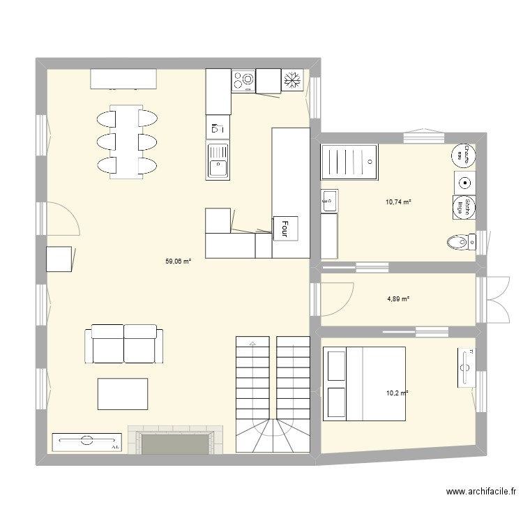 LOC ASTRID. Plan de 0 pièce et 0 m2