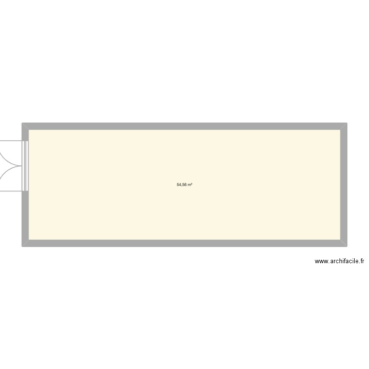cave 1. Plan de 1 pièce et 55 m2