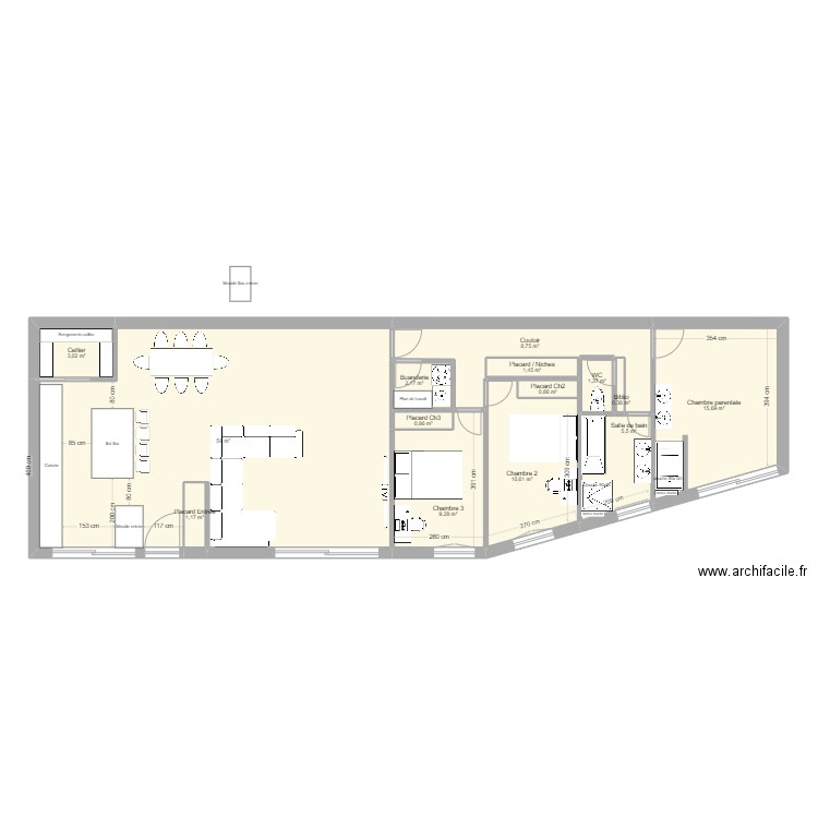 V2 ros. Plan de 0 pièce et 0 m2