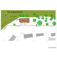 plan de masse escourche existant
