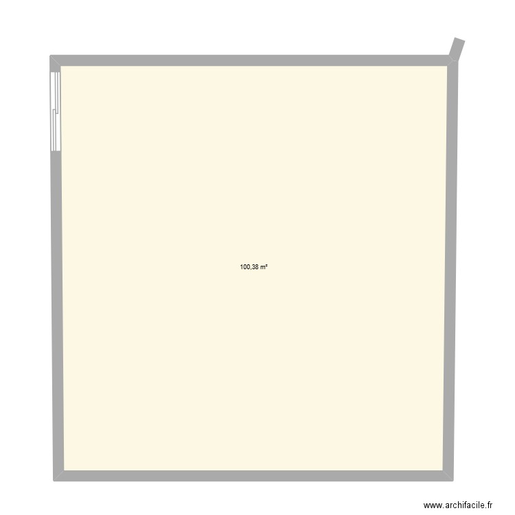 la balme. Plan de 1 pièce et 100 m2