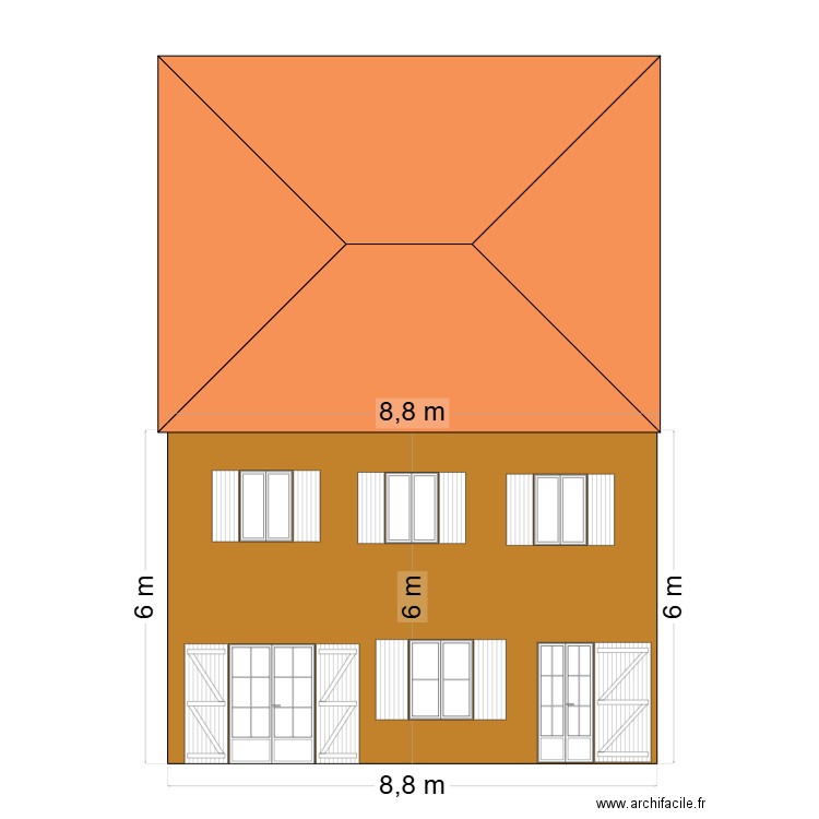 COCHONEAU. Plan de 0 pièce et 0 m2