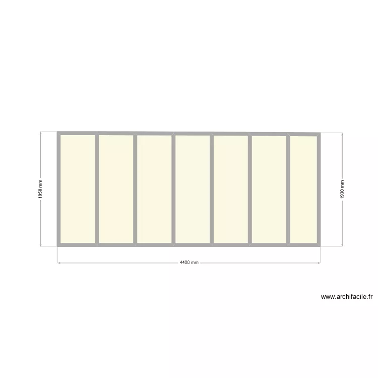 Fa&ccedil;ades champs. Plan de 