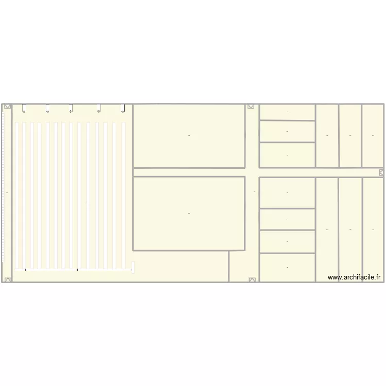 atelier. Plan de 18  et 16699 m²