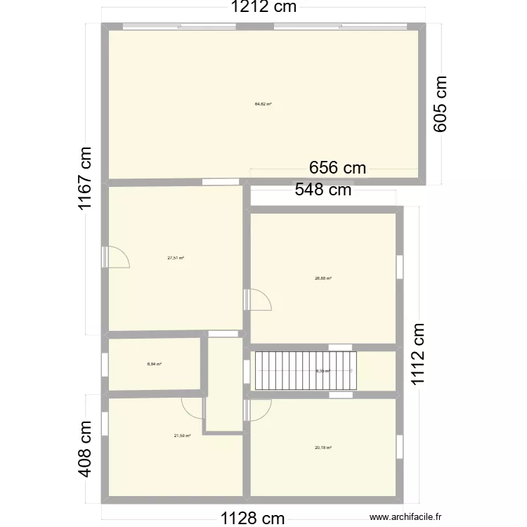 MAISON REZ DE CHAUSSEE. Plan de 