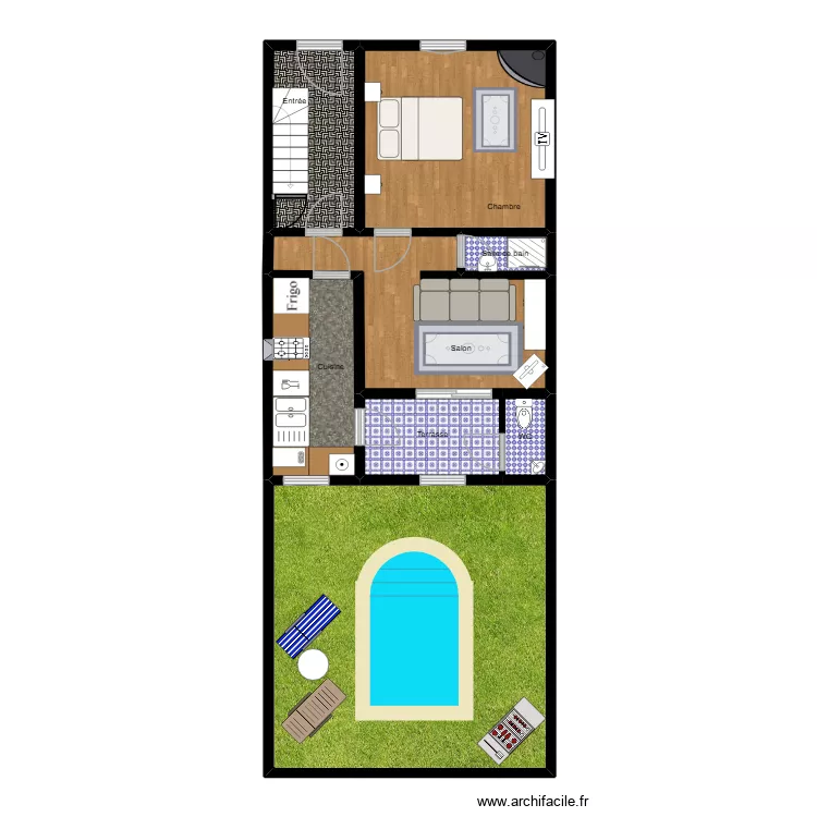 rdc danicourt. Plan de 8 Pièces et 92 m² rdc danicourt. Plan de 8 Pièces et 92 m²