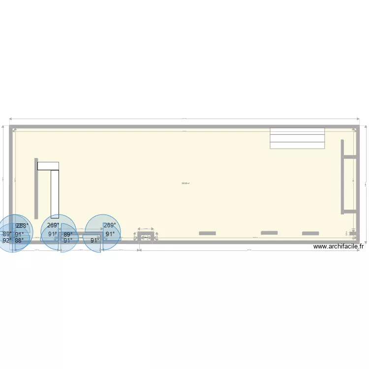 espace detente en cours. Plan de 