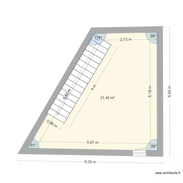 haut 1. Plan de 1 et 21 m² haut 1. Plan de 1 et 21 m²