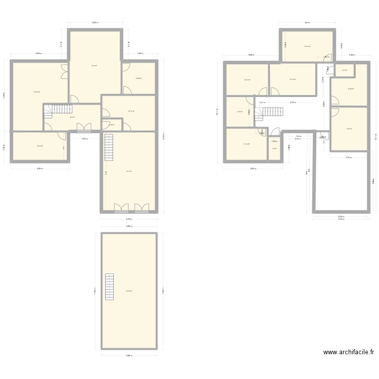 maison. Plan de 18 pièces et 326 m2