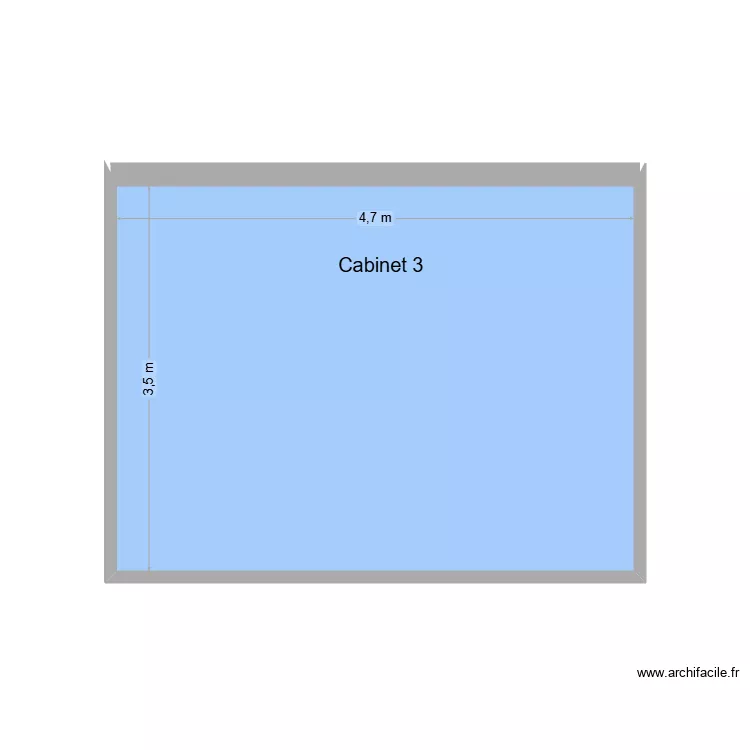 31186 Cabinet 3. Plan de 1 et 16 m² 31186 Cabinet 3. Plan de 1 et 16 m²