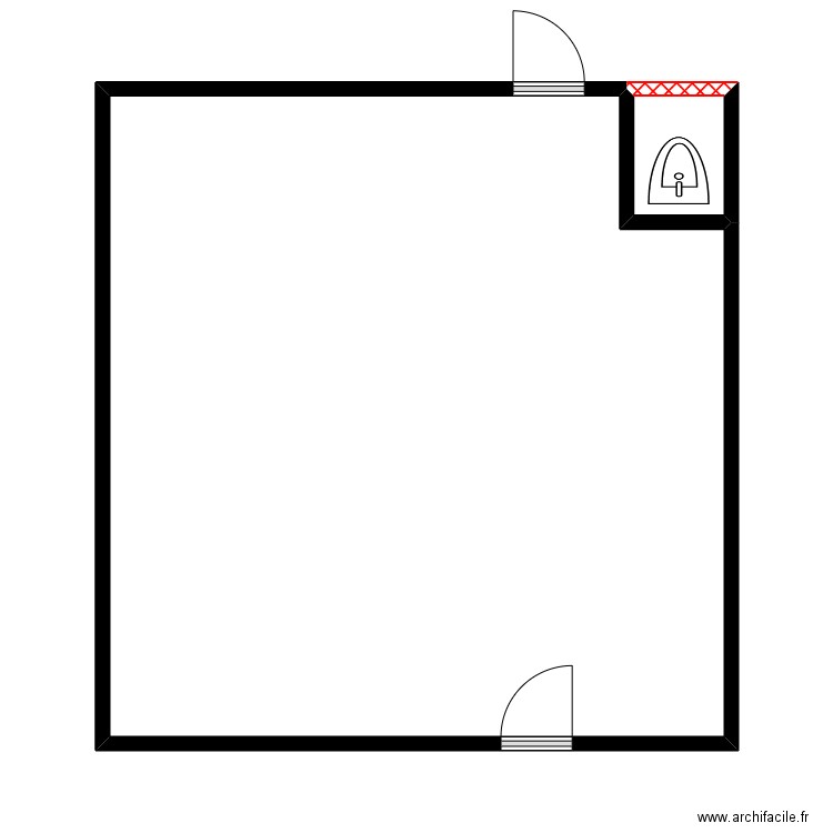 Extention. Plan de 0 pièce et 0 m2
