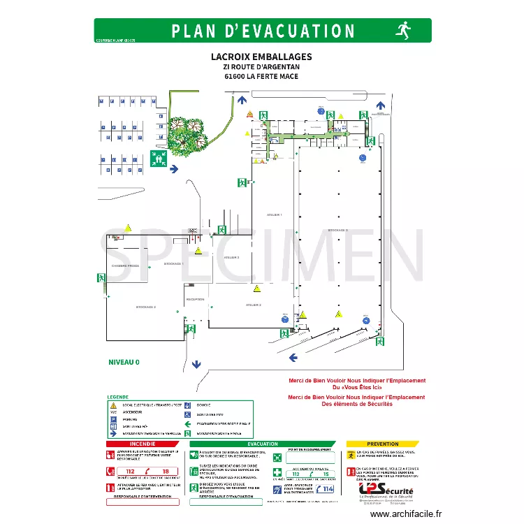 LACROIX EMBALLAGE BAT N&deg;1. Plan de 
