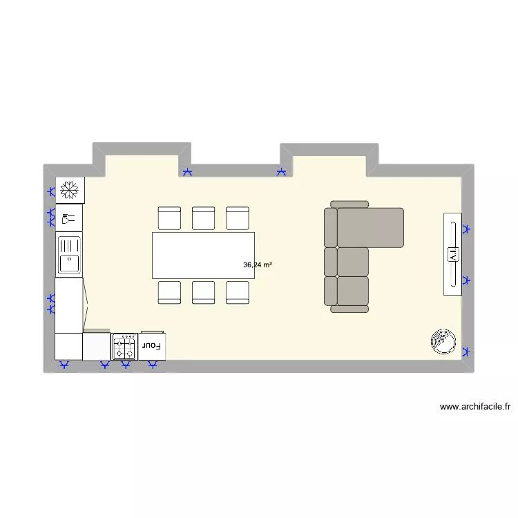 Maison Villebois. Plan de 1 et 36 m² Maison Villebois. Plan de 1 et 36 m²