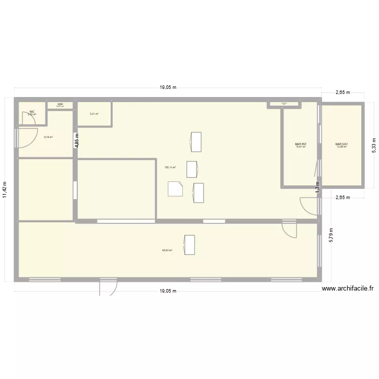 nouveau concept. Plan de 9 et 206 m² nouveau concept. Plan de 9 et 206 m²