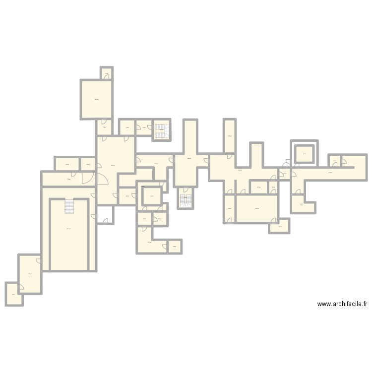 lethal company manoir map. Plan de 35 pièces et 682 m2