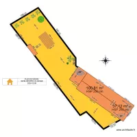 PLAN DE MASSE (apr&egrave;s d&eacute;molition du garage)