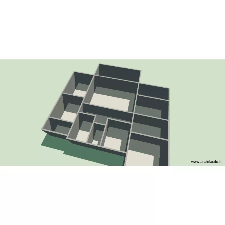 YAA FADILANE. Plan de 12 Pièces et 155 m² YAA FADILANE. Plan de 12 Pièces et 155 m²