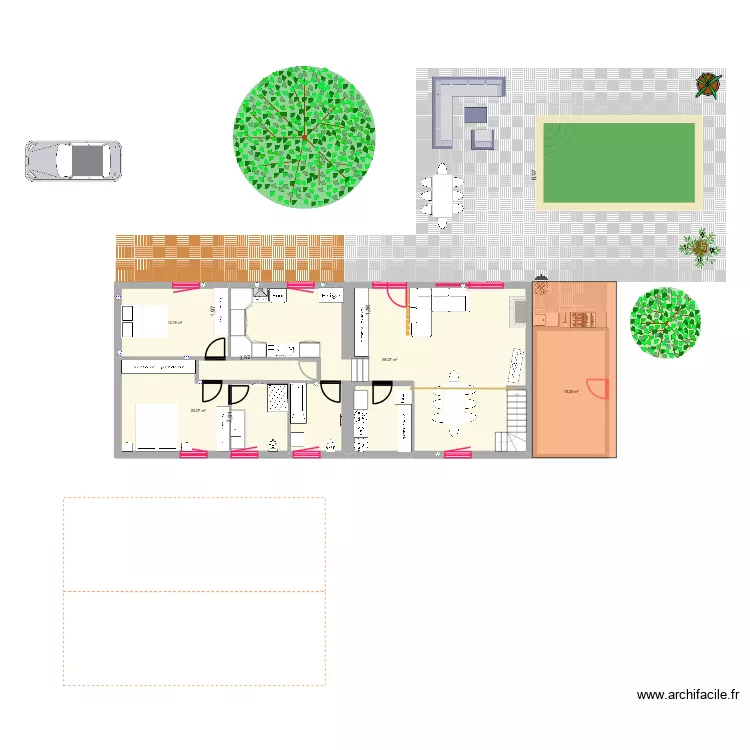 Maison Le Haillan 4. Plan de 9  et 175 m²
