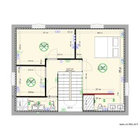 plan 1 er etage avec cloison et porte 2024