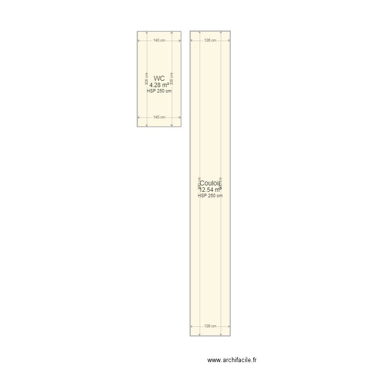 PLAN JASMINS. Plan de 2 pièces et 17 m2