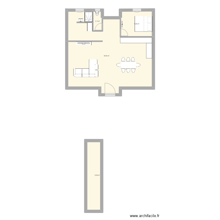 Bompas4. Plan de 4 pièces et 94 m2