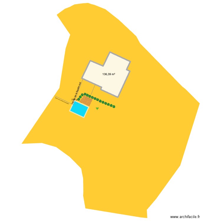 plan terrain. Plan de 0 pièce et 0 m2