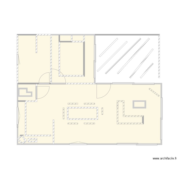 MAIS. Plan de 11 pièces et 39 m2