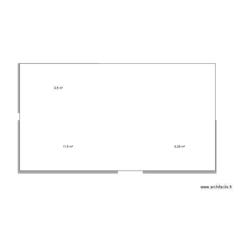 Salon. Plan de 3 pièces et 28 m2