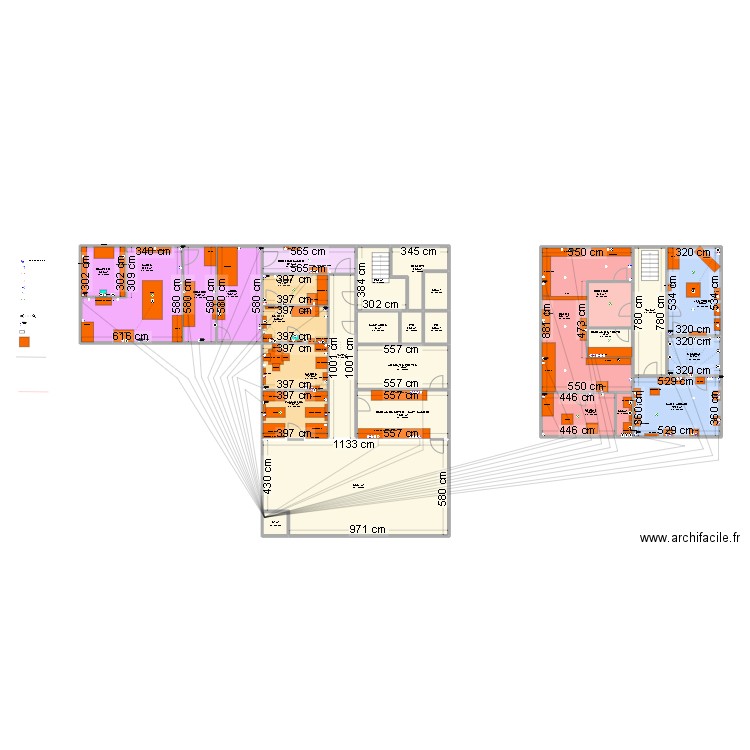 AIX V2. Plan de 29 pièces et 375 m2