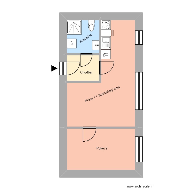 Kapit&aacute;na Jasioka 720, byt 2. Plan de 0 pièce et 0 m2